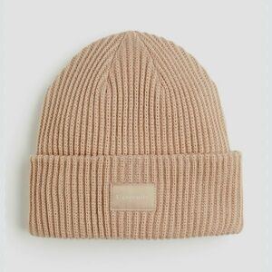 H&M L'eternite Hat Knitted Better Days Beanie Beige Winter Warm one size
